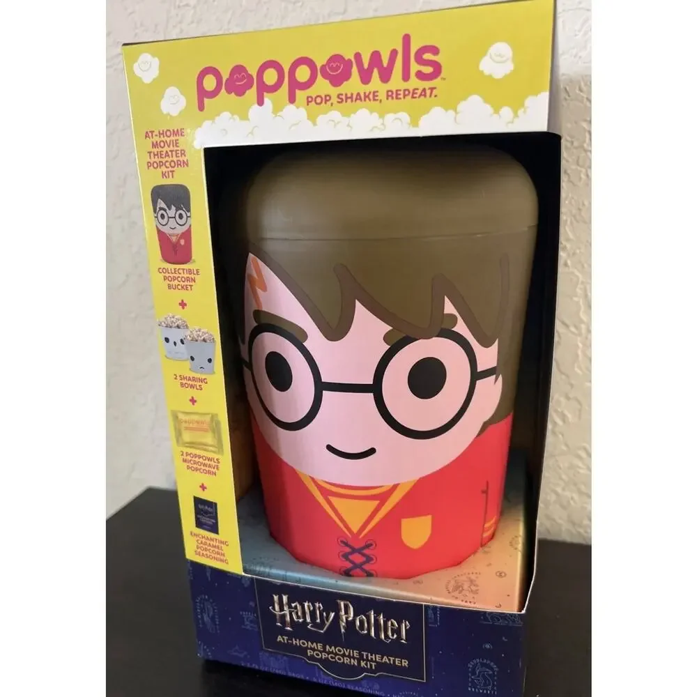 Harry Potter Poppowls At Home Movie Theater Popcorn Bucket Wizarding World New